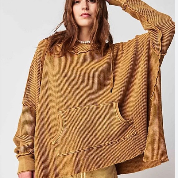 Free People Tops - FP One Gannet Hoodie BNWOT < 3 Item (blue, pink ,and brown available )